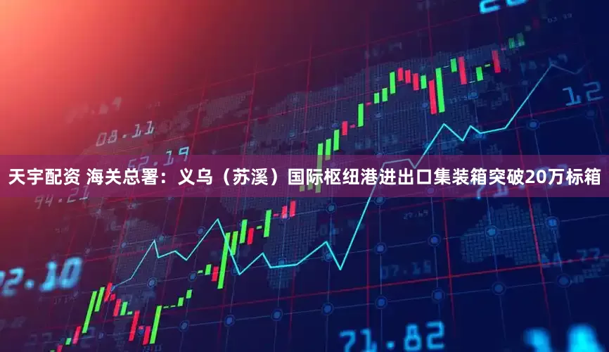 天宇配资 海关总署：义乌（苏溪）国际枢纽港进出口集装箱突破20万标箱